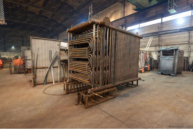 Угольный промышленный котел 400 кВт - изготовление