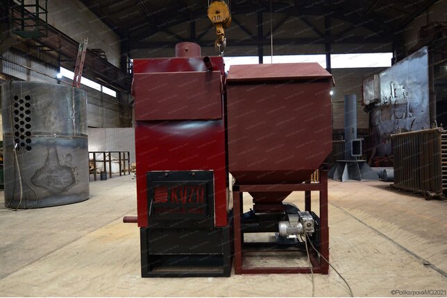 Производство автоматического пеллетного котла 250 кВт