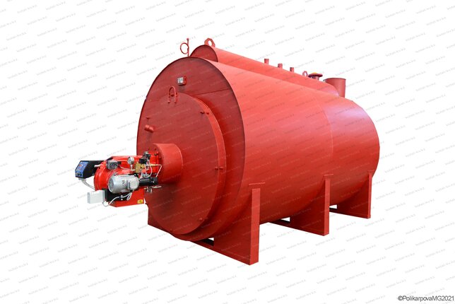 Паровой мазутный котел 2500 кг в час с температурой 115 С
